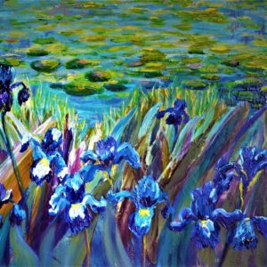 Irises/Lily pond