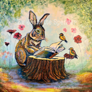 $500. Captivating Story 20" sq