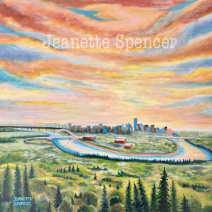 $475.00 Edmonton River Valley 20" by 20"