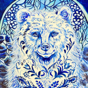 $500. Delft (Iinspired) Bear